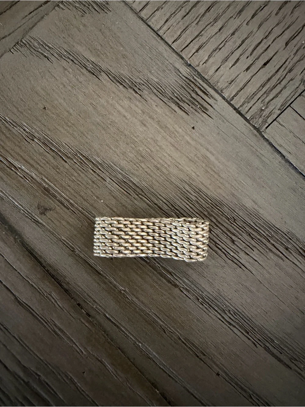 Tiffany & Co. Silver Mesh Band Ring
